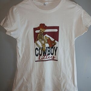 Cowboy Killer Band Tee with Cowboy Skeleton Graphic